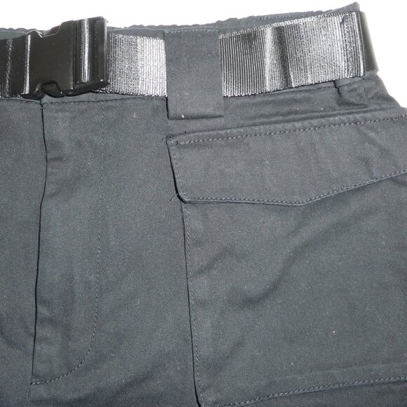 TNA Belted 3 Inch Cargo Shorts - Black - Picture 3 of 12